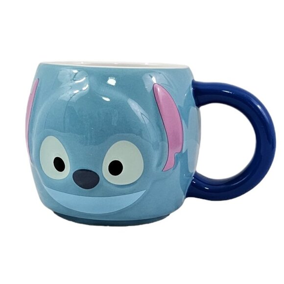 DISNEY Lilo & Sticth TSUM TSUM 16 oz Character Blue Ceramic Coffee Tea Mug - Picture 1 of 16